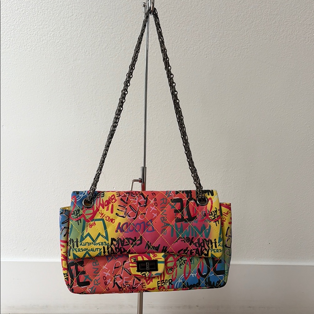 Colorful Graffiti Shoulder Bag